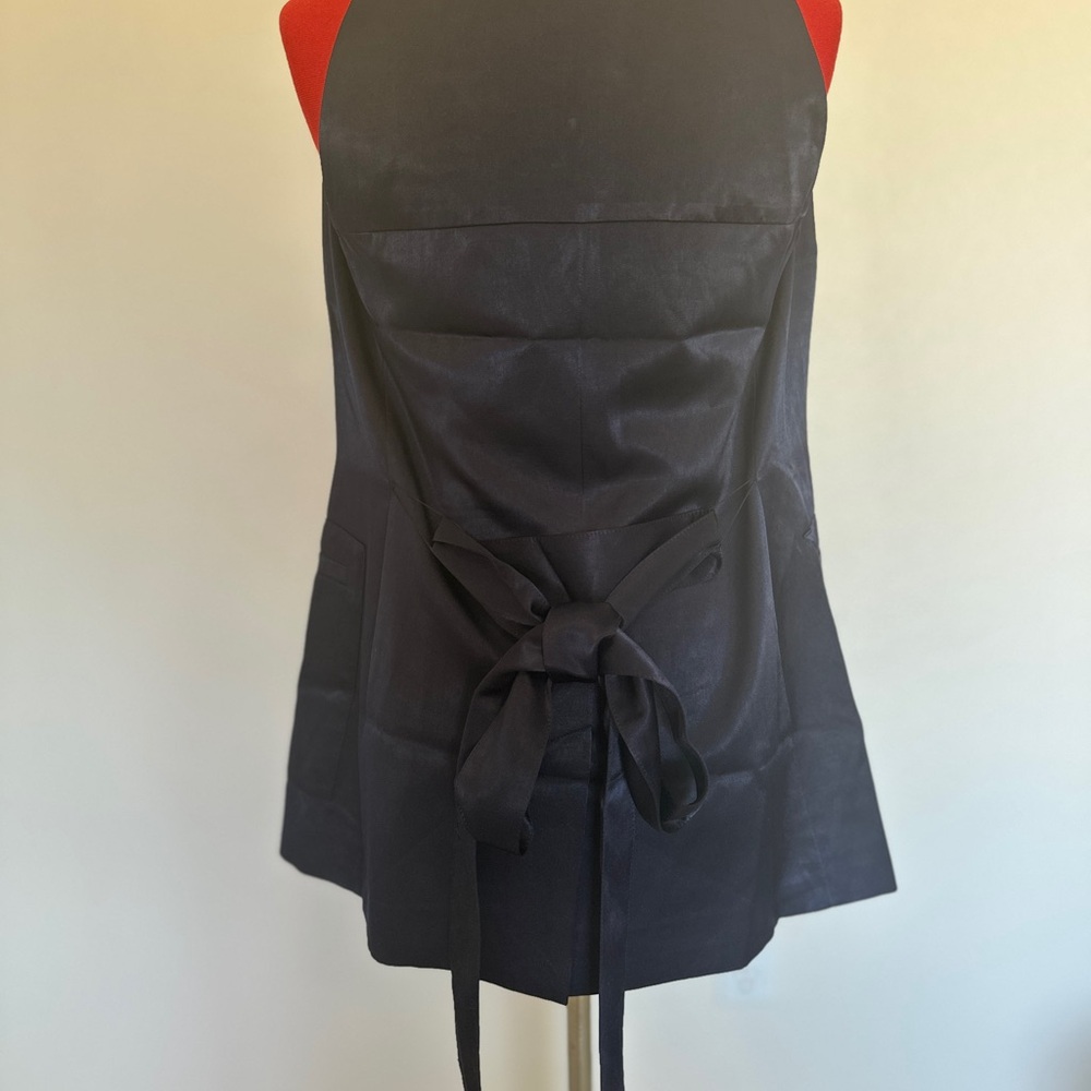 Ted Baker Navy Satin blazer size 2 to 4 - Picture 6 of 17